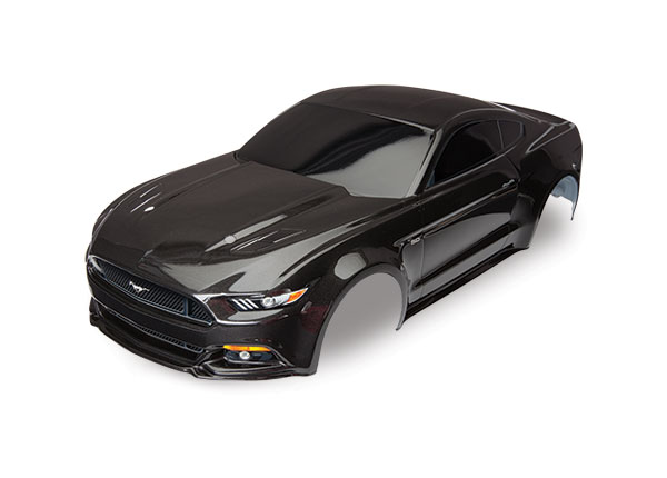 Traxxas Body, Ford Mustang, black (painted, decals applied)