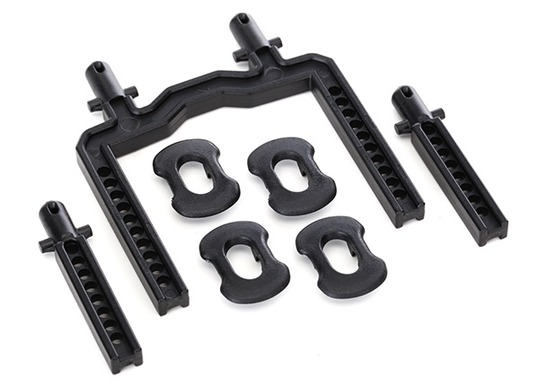 Traxxas Body mounts, front & rear (Ford GT) (2) - Click Image to Close