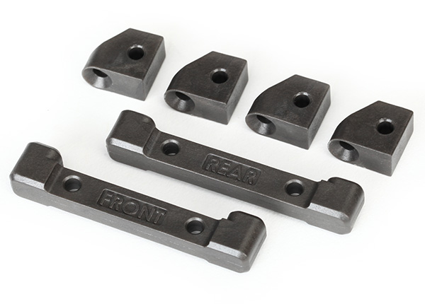 Traxxas Suspension Arm Mounts front & rear / hinge pin retainers - Click Image to Close