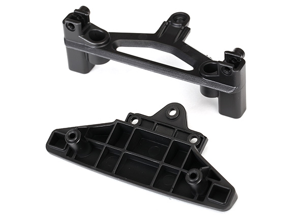 Traxxas Bumper, front (1 each, upper & lower) - Click Image to Close