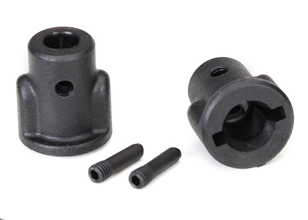 Traxxas Drive cups, inner (2)/ screw pins (2) - Click Image to Close