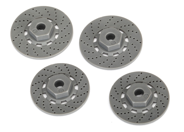 Traxxas Wheel hubs, hex (disc brake rotors) (4) - Click Image to Close