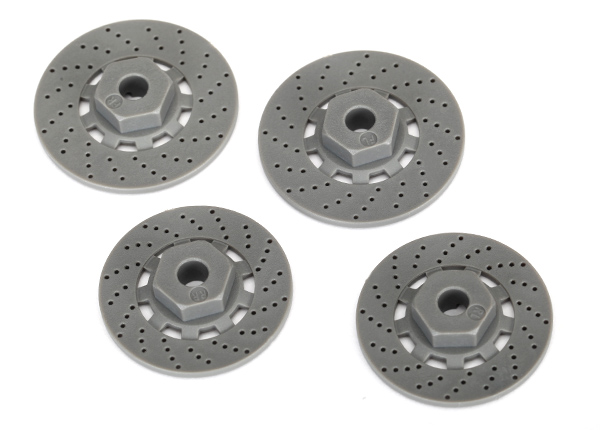 Traxxas Wheel hubs, hex (disc brake rotors) (4)