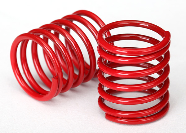 Traxxas Spring, shock (red) (2) - Click Image to Close