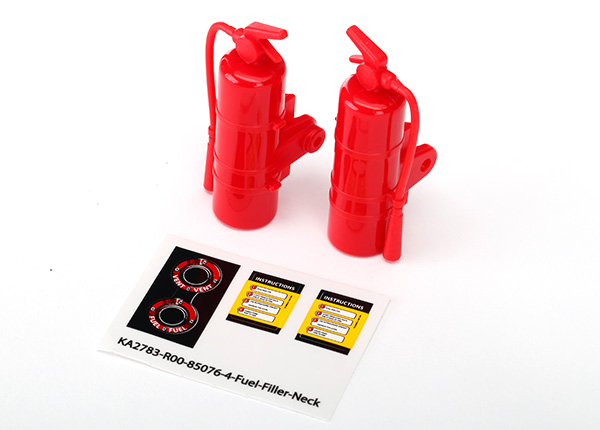 Traxxas Fire Extinguisher, Red (2) - Click Image to Close