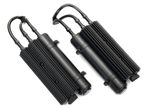 Traxxas Shock reservoirs, black (2) - Click Image to Close
