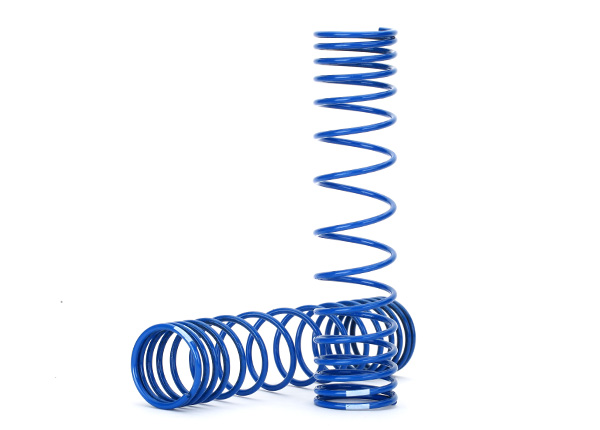 Traxxas Spring, shock, front (blue) (GTR, 134mm) - Click Image to Close