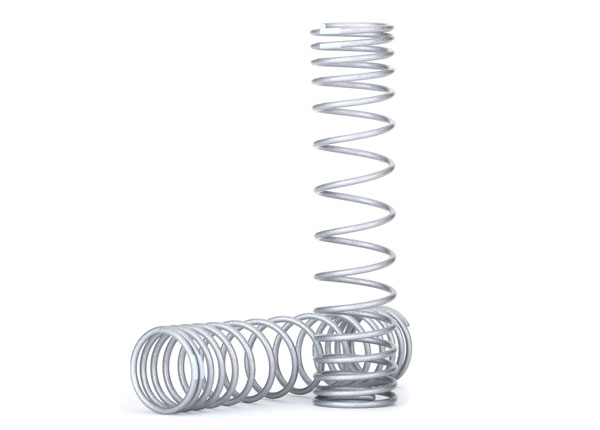 Traxxas Spring, shock, front (silver) (GTR) (progressive, 0.833 - Click Image to Close