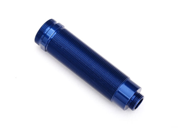 Traxxas Body, GTR shock, 64mm, aluminum (blue-anodized) (front, threaded)