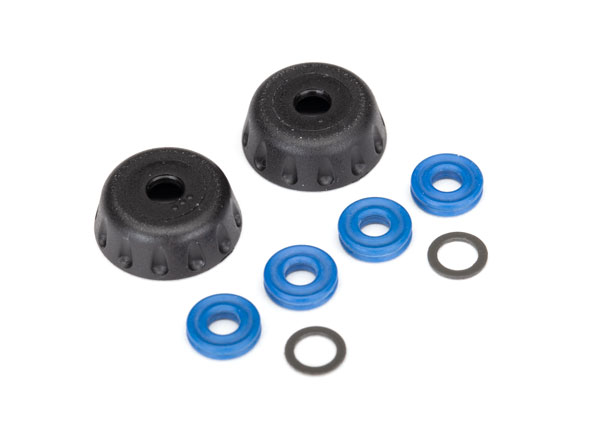 Traxxas Double seal kit, GTR shocks (x-rings (4)/ 4x6x0.5mm PTFE-coated washers (2)/ bottom caps (2)) (renews 2 shocks)