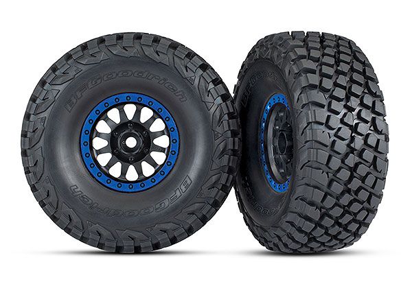 Traxxas Tires and wheels, assembled, glued (Method Racing wheels - Click Image to Close