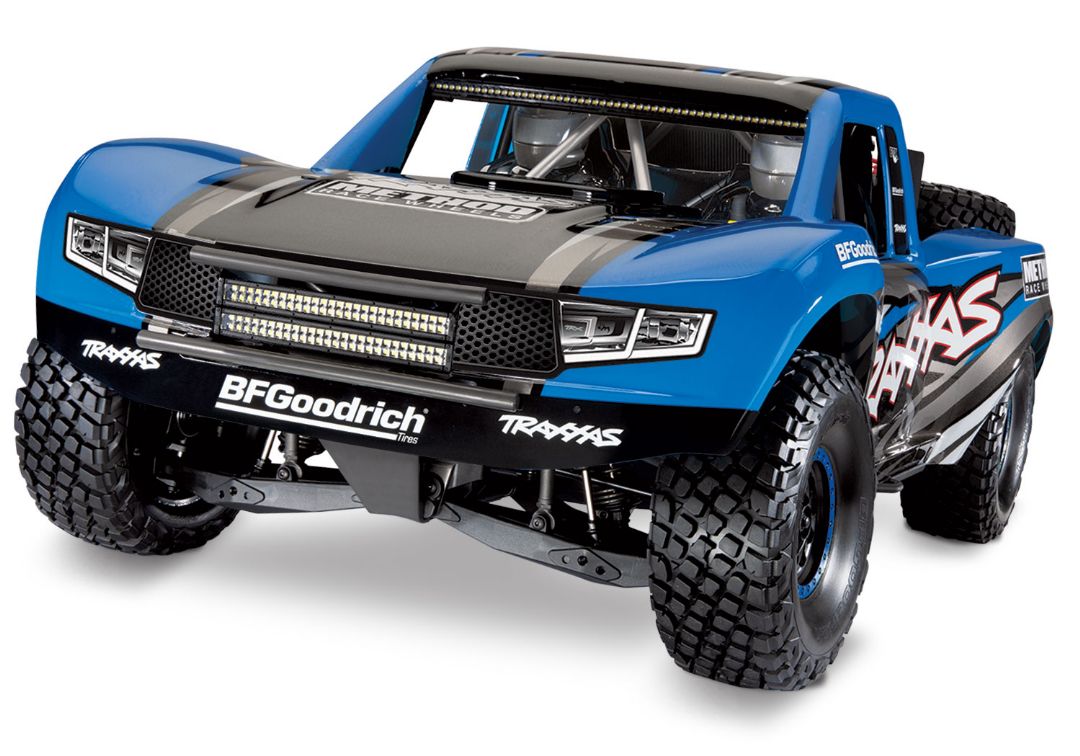 Traxxas Unlimited Desert Racer (UDR) with lights - Blue - Click Image to Close