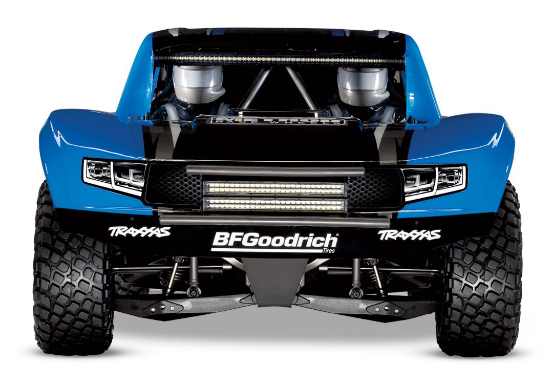 Traxxas Unlimited Desert Racer (UDR) with lights - Blue - Click Image to Close