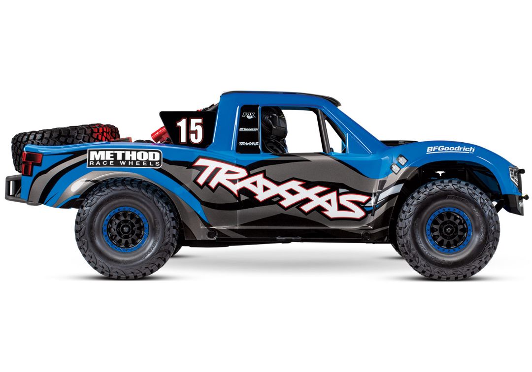 Traxxas Unlimited Desert Racer (UDR) with lights - Blue - Click Image to Close