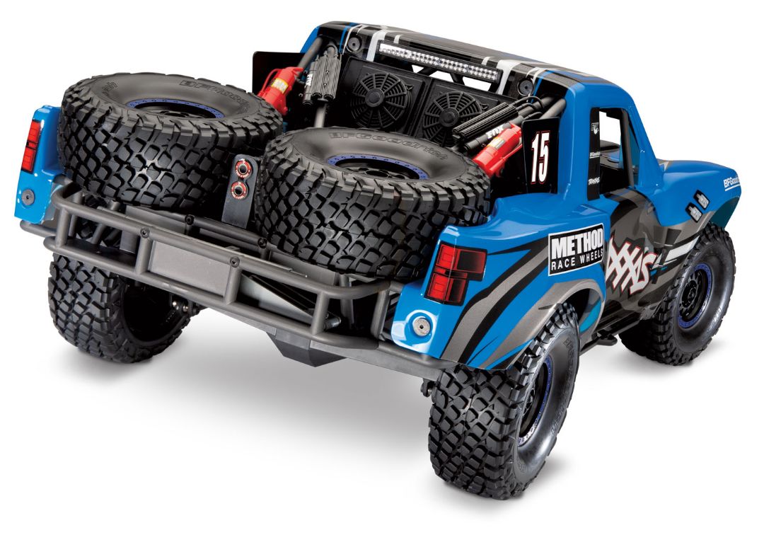 Traxxas Unlimited Desert Racer (UDR) with lights - Blue - Click Image to Close