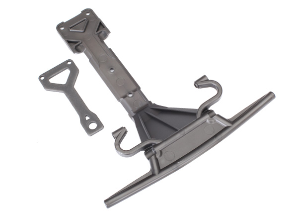 Traxxas Skidplate, front (plastic)/ support plate (steel) - Click Image to Close