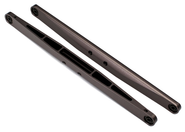 Traxxas Trailing arm, aluminum (dark titanium anodized) (2) (assembled with hollow balls)