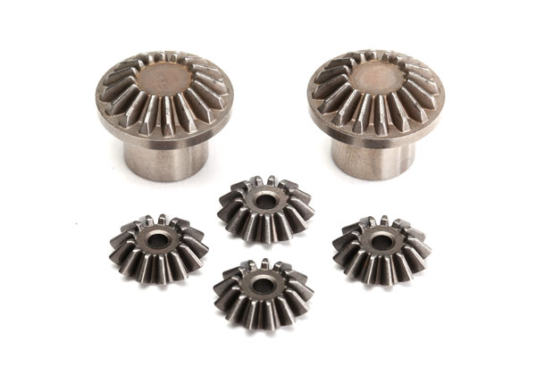 Traxxas Gear set, rear differential (output gears (2)/ spider gears (4)) (#8581 required to build complete differential)