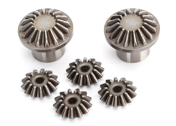 Traxxas Gear set, differential (front) (output gears (2)/ spider gears (4))