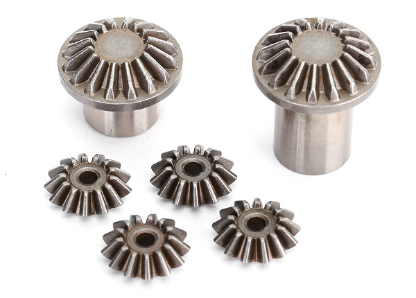 Traxxas Gear set, center differential (output gears (2)/ spider gears (4))