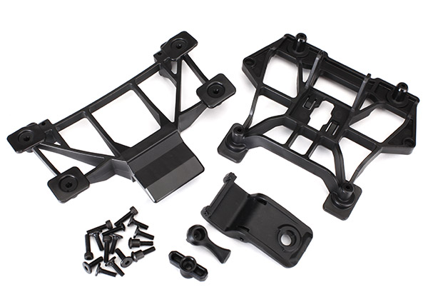 Traxxas Body mounts, front & rear/ 3x12mm CS (4)/ 3x12mm shoulde - Click Image to Close