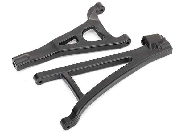 Traxxas Suspension arms, black, front (left),heavy duty (upper (1)/ lower (1))