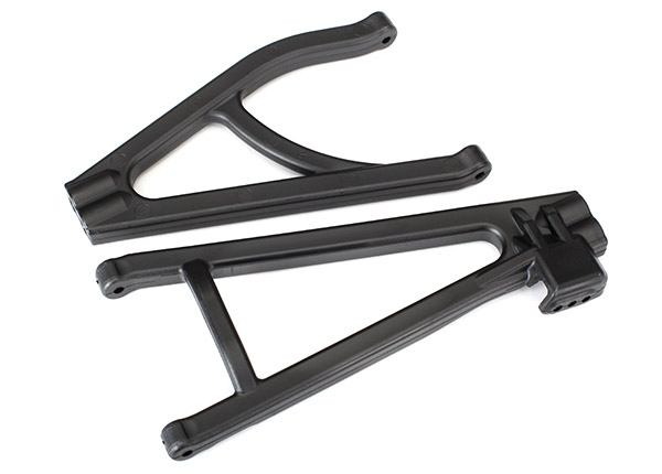 Traxxas Suspension arms, black, rear (left),heavy duty, adjustable wheelbase (upper (1)/ lower (1))