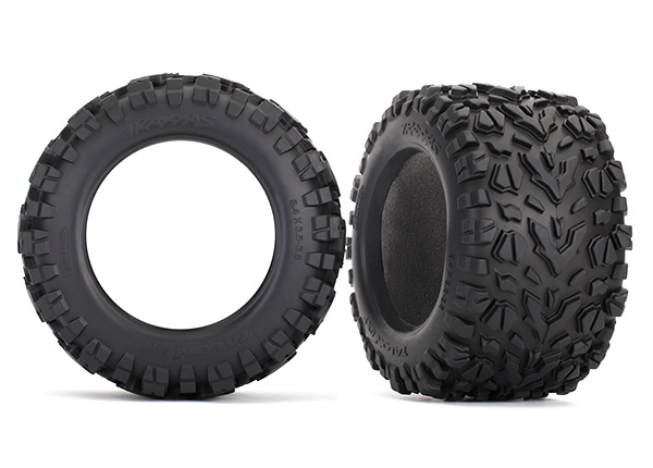 Traxxas Tires, Talon EXT 3.8" (2), foam inserts (2) - Click Image to Close