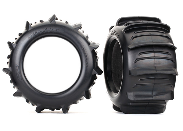 Traxxas Paddle Tires for E-Revo and Sledge - Click Image to Close