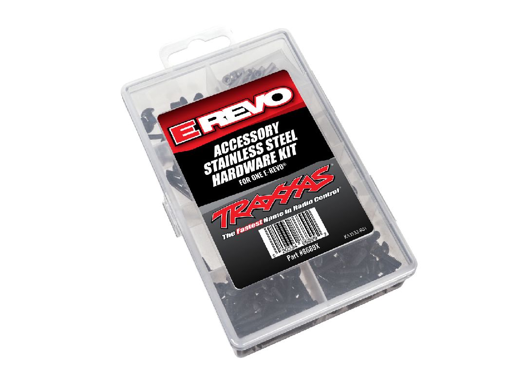 Traxxas Hardware Kit Stainless Steel E-Revo VXL (Contains all Stainless Steel Hardware used on E-Revo VXL)