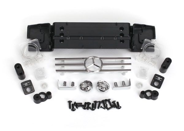 Traxxas Grille, Mercedes G500/ grille mount/ grille insert/ head - Click Image to Close