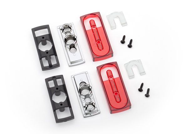 Traxxas Tail light lens (2)/ tail light housing (2)/ tail light housing mount (2)/ reverse lens (2)/ 1.6x5 BCS (4) (left & right)