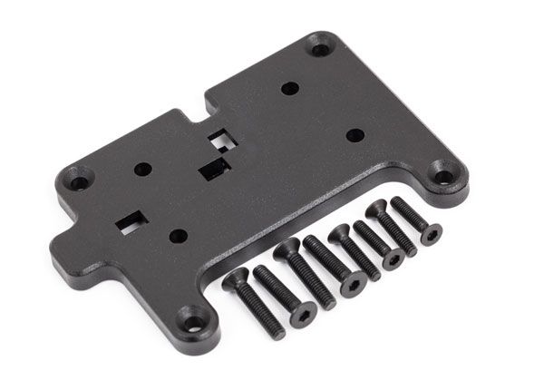 Traxxas Mounting Plate, Winch/ 3x15mm CCS (4)/ 2.5x12mm CCS (4) - Click Image to Close