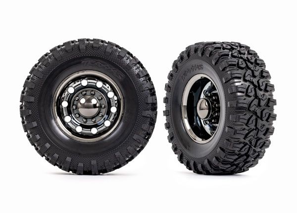 Traxxas Tires And Wheels, Assembled TRX-6 2.2" (Rear) (2)