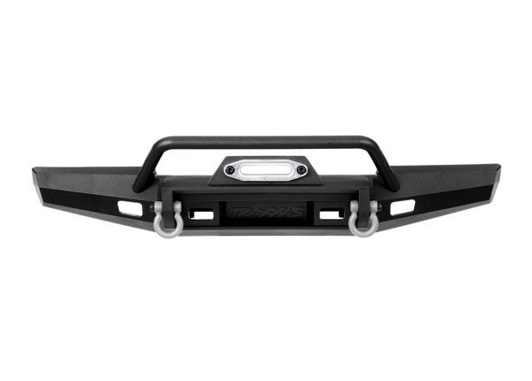 Traxxas Bumper, front, winch, medium (includes bumper mount, D-Rings, fairlead, hardware) (fits TRX-4 1979 Bronco and 1979 Blazer with 8855 winch) (217mm wide)
