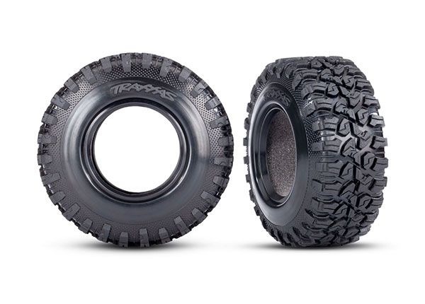 Traxxas Tires, Canyon RT 4.6x2.2"/ foam inserts (2) (wide) - Click Image to Close