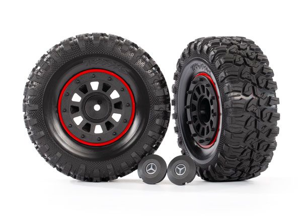 Traxxas Tires and wheels, assembled, glued (2.2