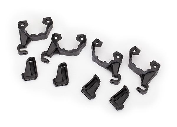 Traxxas Shock mounts (frame, left (2),frame, right (2))/ portal mounts (1 each, front (left & right),rear (left & right))