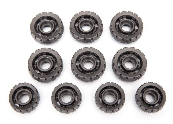 Traxxas Tension wheels (6)/ road wheels (4) - Click Image to Close