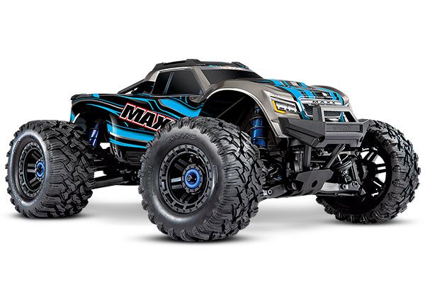 Traxxas Maxx with 4S ESC - Blue 1/10 Scale 4WD Brushless Electric Monster Truck