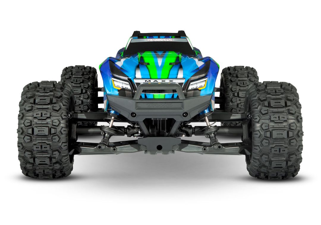 Traxxas Maxx 4S V2 Brushless Monster Truck w/ WideMaxx - Green - Click Image to Close