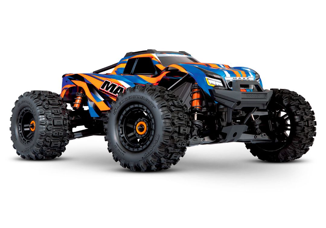 Traxxas Maxx 4S V2 - 1/10 Scale 4WD Brushless Monster Truck w/ WideMaxx Kit - Orange