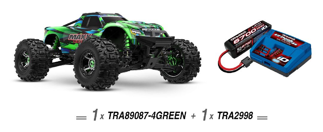 Traxxas 1/10 Maxx Ultimate VXL-4S 4x4 RTR - Green + TRA2998