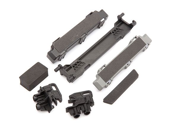 Traxxas Battery hold-down/ mounts (front & rear)/ battery compartment spacers/ foam pads