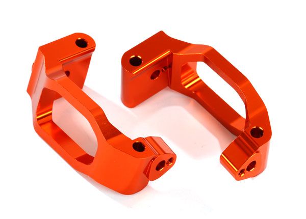 Traxxas Caster blocks (c-hubs),6061-T6 aluminum (orange-anodized),left & right/ 4x22mm pin (4)/ 3x6mm BCS (4)/ retainers (4)