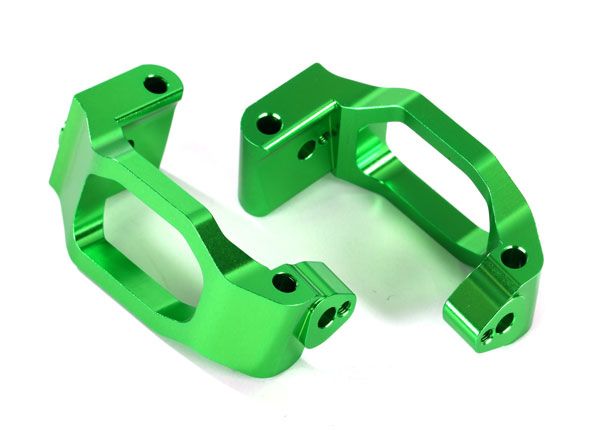 Traxxas Caster blocks (c-hubs),6061-T6 aluminum (green-anodized),left & right/ 4x22mm pin (4)/ 3x6mm BCS (4)/ retainers (4)