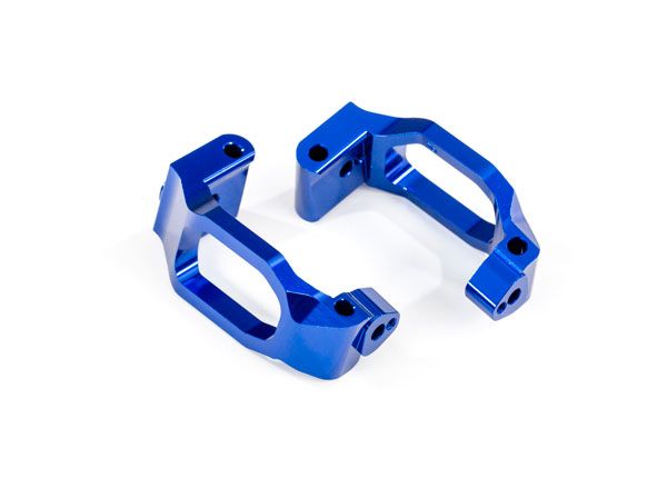 Traxxas Caster blocks (c-hubs), 6061-T6 aluminum (blue-anodized)