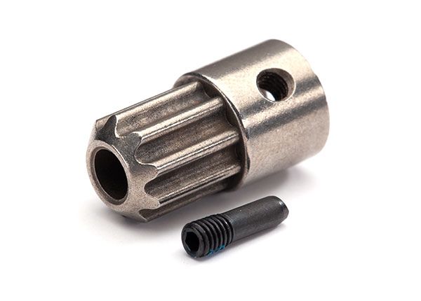 Traxxas Drive hub, front (1)/ 3x10 screw pin (1)