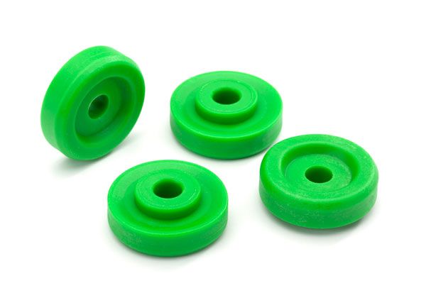 Traxxas Wheel washers, green (4)