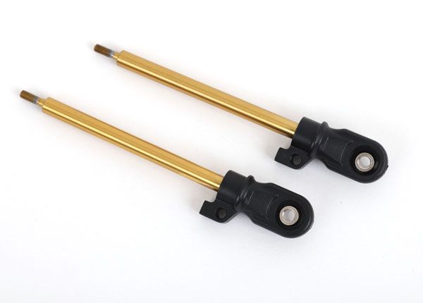 Traxxas Shock shaft, 72mm (GT-Maxx) (TiN-coated) (2) (assembled with rod ends and steel hollow balls)